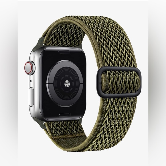 Other - Solo Loop Army Green Watch Band with Metal Buckle